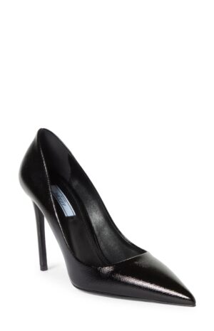 Saffiano Leather Pump