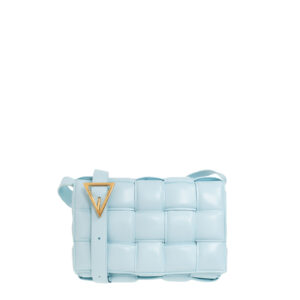 BOTTEGA VENETA LIGHT BLUE ‘PADDED CASSETTE’ SHOULDER BAG