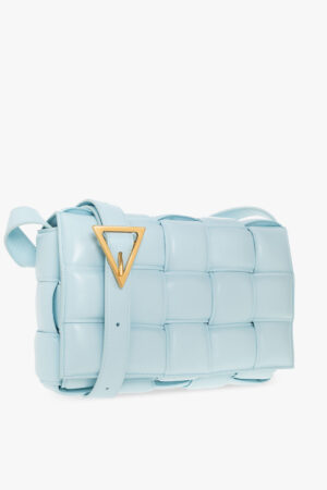 BOTTEGA VENETA LIGHT BLUE ‘PADDED CASSETTE’ SHOULDER BAG