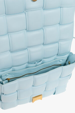 BOTTEGA VENETA LIGHT BLUE ‘PADDED CASSETTE’ SHOULDER BAG