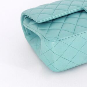 CHANEL TIFFANY BLUE LAMBSKIN MEDIUM CLASSIC HANDBAG