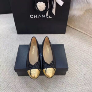 Chanel Ballerina Flats BlackGold For Women, Women’s Shoes G02819 PR-752734