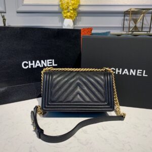 Chanel Boy HandBag Black For Women, Women’s Bags, Shoulder And Crossbody Bags 9.8in/25cm A67086