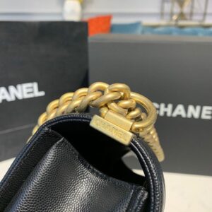 Chanel Boy HandBag Black For Women, Women’s Bags, Shoulder And Crossbody Bags 9.8in/25cm A67086