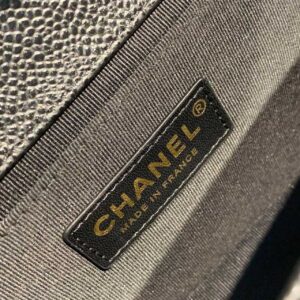 Chanel Boy Handbag Gold Toned Hardware Black For Women, Women’s Bags, Shoulder And Crossbody Bags 9.8in/25cm A67086