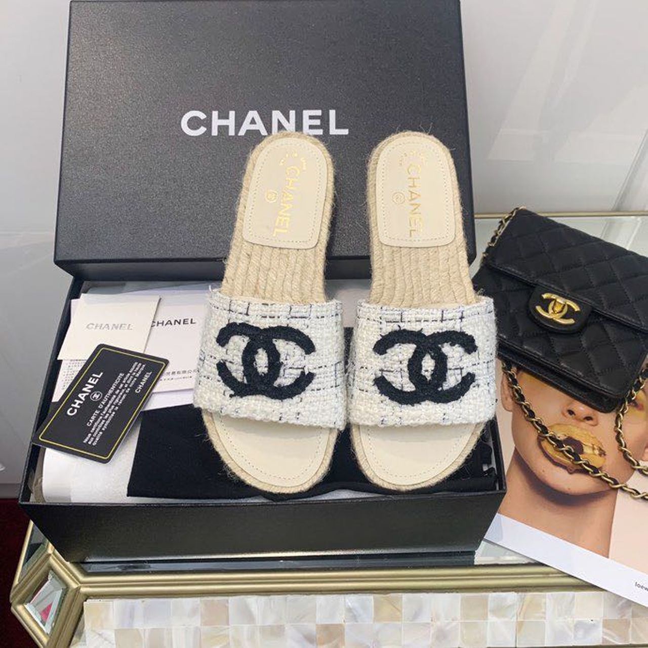 Chanel2BCC2BMule2BEspadrille2BSandals2BTweed2BBeigeBlack2BFor2BWomen2C2BWomens2BShoes2B1-bSETs.jpg