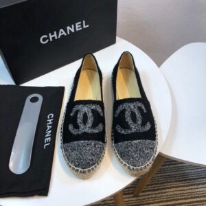 Chanel Espadrille BlackGrey For Women, Women’s Shoes G29762 PR-899235