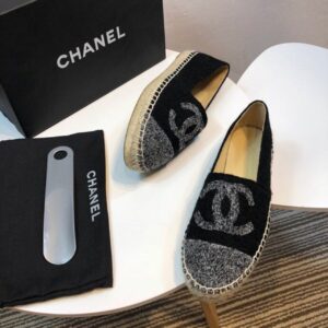 Chanel Espadrille BlackGrey For Women, Women’s Shoes G29762 PR-899235