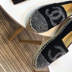 Chanel Espadrille BlackGrey For Women, Women’s Shoes G29762 PR-899235