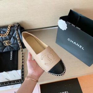 Chanel Espadrilles BeigeBlack For Women, Women’s Shoes G29762 X01000 C0204 PR-536563