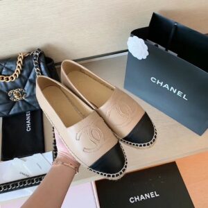 Chanel Espadrilles BeigeBlack For Women, Women’s Shoes G29762 X01000 C0204 PR-536563