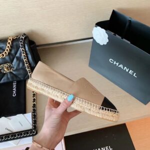 Chanel Espadrilles BeigeBlack For Women, Women’s Shoes G29762 X01000 C0204 PR-536563