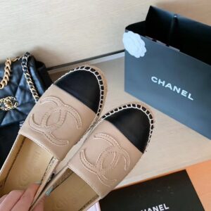 Chanel Espadrilles BeigeBlack For Women, Women’s Shoes G29762 X01000 C0204 PR-536563