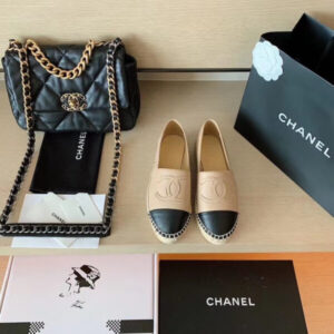 Chanel Espadrilles BeigeBlack For Women, Women’s Shoes G29762 X01000 C0204 PR-536563