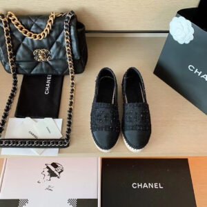 Chanel Espadrilles Black For Women, Women’s Shoes G29762 PR-489172