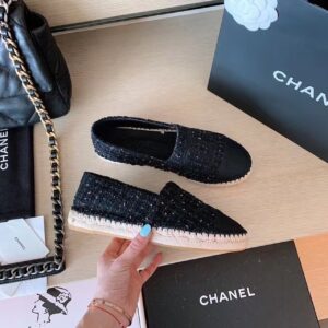 Chanel Espadrilles Black For Women, Women’s Shoes G29762 PR-489172