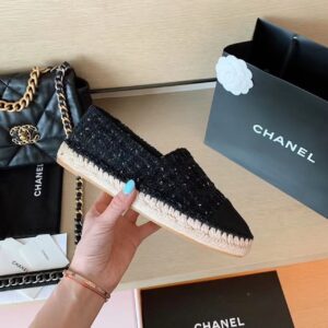 Chanel Espadrilles Black For Women, Women’s Shoes G29762 PR-489172