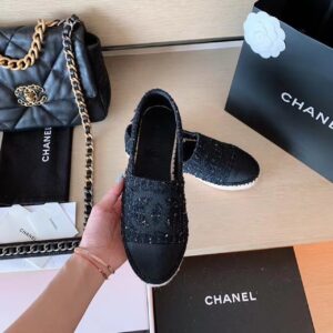 Chanel Espadrilles Black For Women, Women’s Shoes G29762 PR-489172