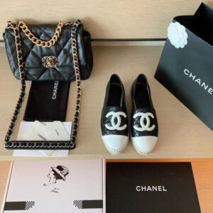 Chanel Espadrilles BlackWhite For Women, Women’s Shoes G29762 PR-835851