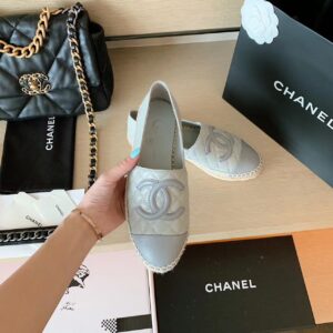 Chanel Espadrilles Light GreyDark Grey For Women, Women’s Shoes G29762 PR-342849