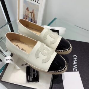 Chanel Espadrilles WhiteBlack For Women, Women’s Shoes G29762 PR-568205