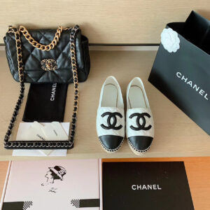 Chanel Espadrilles WhiteBlack For Women, Women’s Shoes G29762 PR-342966