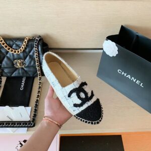 Chanel Espadrilles WhiteBlack For Women, Women’s Shoes G29762 PR-962114