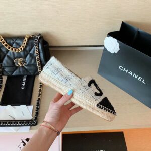 Chanel Espadrilles WhiteBlack For Women, Women’s Shoes G29762 PR-962114