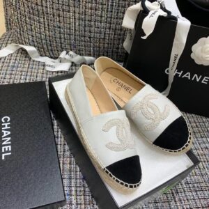 Chanel Espadrilles WhiteBlack For Women, Women’s Shoes G29762 PR-220220