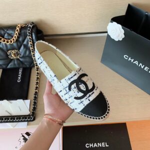 Chanel Espadrilles WhiteBlack For Women, Women’s Shoes G29762 PR-386974