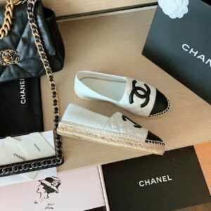 Chanel Espadrilles WhiteBlack For Women, Women’s Shoes G29762 PR-342966