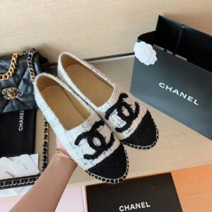 Chanel Espadrilles WhiteBlack For Women, Women’s Shoes G29762 PR-962114