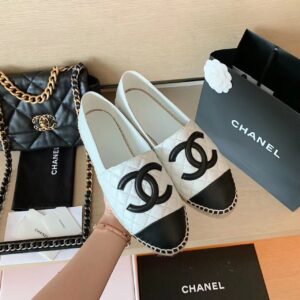 Chanel Espadrilles WhiteBlack For Women, Women’s Shoes G29762 PR-342966