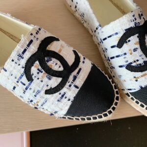 Chanel Espadrilles WhiteBlack For Women, Women’s Shoes G29762 PR-386974