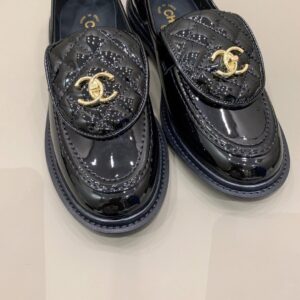 Chanel Loafers Shiny Black For Women, Women’s Shoes G36646 PR-358828