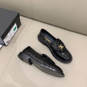 Chanel Loafers Shiny Black For Women, Women’s Shoes G36646 PR-358828