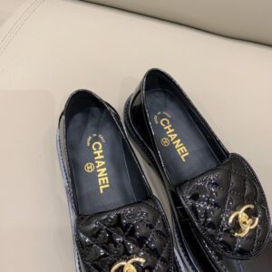 Chanel Loafers Shiny Black For Women, Women’s Shoes G36646 PR-358828