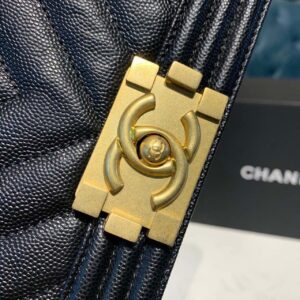 Chanel Mini Boy HandBag Black For Women, Women’s HandBag, Shoulder And Crossbody Bags 7.8in/20cm