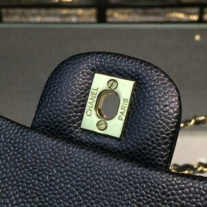 Chanel Mini Flap Bag Caviar Black For Women, Women’s Bags, Shoulder And Crossbody Bags 6.7in/17cm A35200