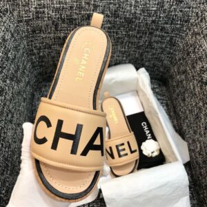 Chanel Mule BeigeBlack For Women, Women’s Shoes PR-818777