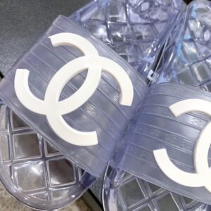 Chanel Mule Glossy Transparent CC Logo PVC Clear For Women, Women’s Shoes PR-760935