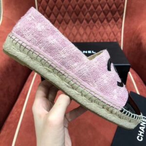 Chanel PatentTweed Espadrilles PinkBlack For Women, Women’s Shoes G39028 K4257 PR-522630