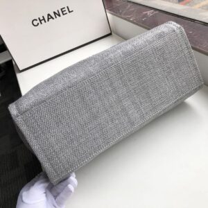 Chanel Small Shopping Tote Bag Silver Hardware Grey For Women, Women’s Handbags, Shoulder Bags 15.2in/39cm AS3257