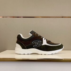 Chanel Sneakers Dark GreenBrown For Women, Women’s Shoes G34360 PR-943933