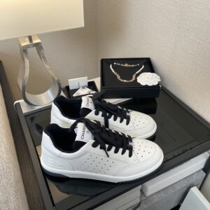 Chanel Sneakers WhiteBlack For Women, Women’s Shoes 0.4in1cm G39225 PR-613559