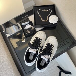 Chanel Sneakers WhiteBlack For Women, Women’s Shoes 0.4in1cm G39225 PR-613559