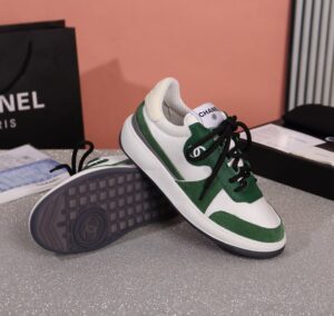 Chanel Sneakers WhiteGreen For Women, Women’s Shoes PR-286793