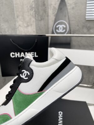 Chanel Sneakers WhiteGreen For Women, Women’s Shoes PR-717686