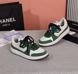 Chanel Sneakers WhiteGreen For Women, Women’s Shoes PR-286793