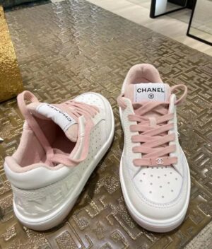 Chanel Sneakers WhitePink For Women, Women’s Shoes 0.4in1cm G39225 PR-723098